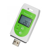  High Precision USB Temperature Logger Recorder Temperature Humidity Data Reusable Recording PDF CSV PI669