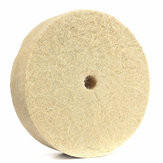 Roda de polir e polir Drillpro de 6 polegadas (150 mm) em feltro de lã, disco polidor