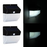 Lâmpada de parede de segurança de jardim externo solar de 100 luzes de LED PIR com 3 modos