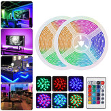 Striscia LED RGB SMD2835 impermeabile DC12V 2M 3M 5M 10M + Telecomando a 24 tasti per la casa all'aperto KTV Hotel