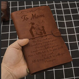 Cuaderno de bocetos hecho a mano con tapa de cuero vintage, diario de cuentas personal para mi esposa y madre y esposo y hija