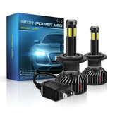 Mini F6 55W 6 Sides LED Car Headlights Bulbs H1 H7 H8/H9/H11 9005 9006 3D 360 Degree Fog Lamp 6000K Pure White