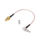 SMA Female Plug To CRC9 / TS9 Dual Connector RF Coaxial Adapter RG316 Cable 