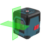Poziomica laserowa krzyżowa HANMATEK LV1G zielona z zasięgiem pomiarowym 50 stóp, automatycznym poziomowaniem linii pionowych i poziomych