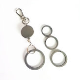 18/22/26/32mm Diameter Titanium Alloy Key Ring Hanging Buckle Keychain EDC Hunting Camping 