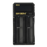 Basen BD-2 18650 Power Battery Charger Li-on LCD Display 2 Slot USB Rechargeable