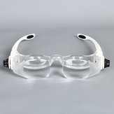 3.8X Beugel TV Leesbril Vergrootglas Loepbril Hoofdband Vergrootglas met telefoonhouder Brillenkoker