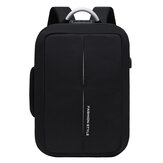 15インチのラップトップバッグ付きの防水26Lオックスフォード布USBスクールバックパック、旅行ビジネスバッグ。