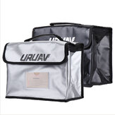 حقيبة URUAV UR27 النارية ومقاومة للماء لبطارية الليبو الآمنة بحجم 26X18X13 سم مع مجلد الملصقات