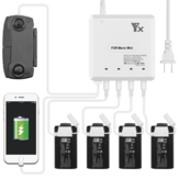 YX Hub di ricarica multipla 6-in-1 Caricabatterie intelligente Telecomando per telefono per drone DJI Mavic MINI RC Quadcopter