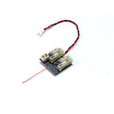 URUAV MXL-RX62H-A V3 Mini 4CH RC Receiver Ενσωματωμένος 5A Brushesed ESC Linear Servo Support S-FHSS DSMX / 2 FRSKY D8 / D16 For RC Airplane Helicopter