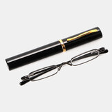 6 óculos de leitura mini coloridos com suporte para canetas