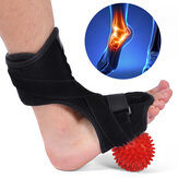 Plantar Fasciitis Night Splint Drop Foot Orthotic Brace with Hard Spiky Massage Ball for Effective Relief from Achilles Tendonitis Heel Pain Plantar Fascia Drop Foot Bendable Aluminum Strip