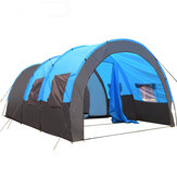 Großes wasserdichtes Zelt für 8-10 Personen mit großem Raum, ideal für Familien-Camping im Freien, Gartenpartys und mit Sonnenschutzdach.