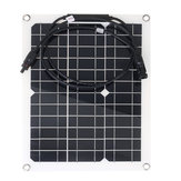 Painel Solar Monocristalino de 30W 18V para Motorhome Barco, à prova d'água, Painel Solar de Energia