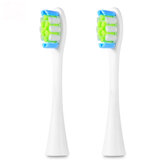 2 قطع بديلة لرؤوس فرشاة الأسنان متوافقة مع فرشاة Oclean SE / X / Air / Z1
