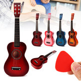 Wooden Kids Toy Guitar Childrens Acoustic Prop Musical String Practice Gifts Set