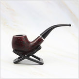 Solid Wooden Classic Smoking Bent Pipes With Beautiful Carve Patterns Tobaccos Pipes