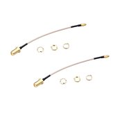 2 pcs RJXHOBBY MMCX to SMA Female 60mm Low Loss FPV Antenna Extension Cable Adapter For FPV RC Drone
