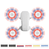 Ensemble d'hélices pliables 4726F à libération rapide et silencieuses colorées Sunnylife, jeu de 8 pales pour le drone RC DJI Mavic Mini