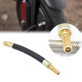 Válvula de aire de extensión de goma de acero para Xiaomi M365 / M187 / PRO Scooter eléctrico Coche bicicleta