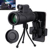 IPRee® MLS-L1 Monoculaire HD Optique BAK4 Faible vision nocturne Télescope avec lampe de poche LED et support de téléphone trépied