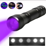 Linterna Xanes UV 5 Modos Zoomable Luz de Emergencia para Caza Impermeable al agua al aire libre Portátil