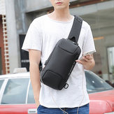 Men Outdoor USB Anti-thfet Multifunctional Large Capacity Waterproof Chest Bag