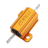 20pcs RX24 25W 8R 8RJ Metal Aluminum Case High Power Resistor Golden Metal Shell Case Heatsink Resistance Resistor
