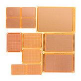 Kit de 36 peças de placas de circuito elétrico impresso para protótipos, placa stripboard DIY, placa de cobre, teste de placa de circuito único