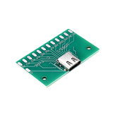 Placa de pruebas hembra TYPE-C USB 3.1 de 3 piezas con conector hembra de PCB 24P para medir la conducción actual