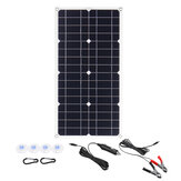 Pannello solare monocristallino flessibile da 100W 18V con USB 12V/5V DC Caricatore solare per auto, camper, barca, caricabatterie impermeabile