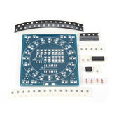 Kit de práctica de soldadura de componentes SMD de placa PCB en miniatura con LED giratorio