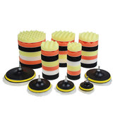 10pcs 3/4/5/6/7 Inch Buffing Waxing Polishing Sponge Pads Kit Set for Car Polisher Drill