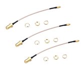 3 pcs RJXHOBBY MMCX to SMA Female 60mm Low Loss FPV Antenna Extension Cable Adapter For FPV RC Drone