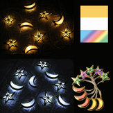 1,65M 3M Moon Star LED Fairy String Light Oil Holiday Lamp Ramadan Islam Świąteczne Party Dekoracje