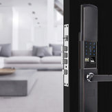 Sicurezza della serratura elettronica intelligente della porta con l'applicazione, la tastiera touch per password, carte e impronte digitali