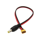 Amass 200mm XT30 Male Connector to Male DC 5.5X 2.1mm Adapter Power Cable For FPV Stofbril Battery