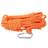 Corde d'escalade extérieures de 8 mm de diamètre, corde de parachute de sauvetage de 10 m (32 pieds) avec crochet Équipement d'escalade de sauvetage contre les incendies