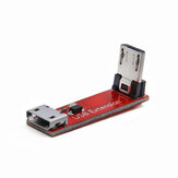 RC Drone için GEPRC 90 Derece L Tipi Doğru Açılı Micro USB Aktarım Uzatma Modül Kablosu Dişi Erkek