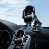 Baseus 15 W Draadloze Oplader Infrarood Inductie Smart Sensor Ontluchter Dashboard Auto Telefoon Houder Voor 4.7-6.5 Inch Smart telefoon voor iPhone 11 voor Samsung