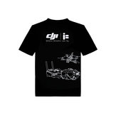 iFlight DJI RC XL T-shirts en coton noir été tendance coton respirant lâche décontracté
