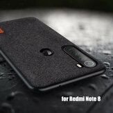 Capa de proteção de luxo em tecido Bakeey com borda de silicone macio à prova de choque para Xiaomi Redmi Note 8 versão global 2021