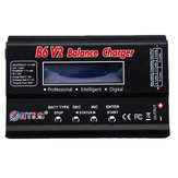Cargador de batería de balance de 80W 6A DC HTRC B6 V2 Digital LiPo negro para batería de 1-6S