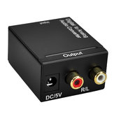 Digitaal Optisch Coaxiaal Toslink Signaal naar Analoog Audio Converter Adapter RCA Digitaal naar Analoog Audio Converter