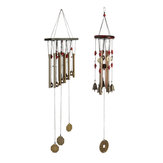 2 Sizes 4 Tubes/10 Tubes Outdoor Amazing Antique Wind Chimes Outdoor Yard Bells Garden Hanging Decorations Gifts