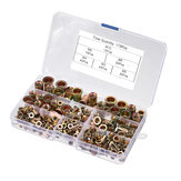 Suleve MXZN5 175Pcs Mixed Zinc Plated Threaded Rivnuts Blindnuts Nutserts M3-M10 Insert Rivet Nut Assortment Kit