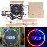 Geekcreit® Full Color RGB tela grande multifuncional eletrônico DIY Clock Kit de controle de luz Módulo de exibição digital de tubo MCU LED Clock