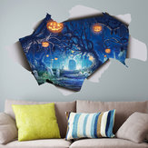 Halloween 3D Duvar Sticker Etiketi Lambası Çıkarılabilir Korkunç Etiket Poster Duvar Resmi Dekor