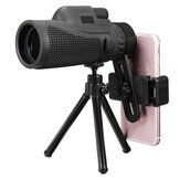 Telescópio Monocular de Zoom HD 16X52 / 40X60 com Suporte para Telefone / Tripé Presente para Viagens e Caminhadas ao Ar Livre